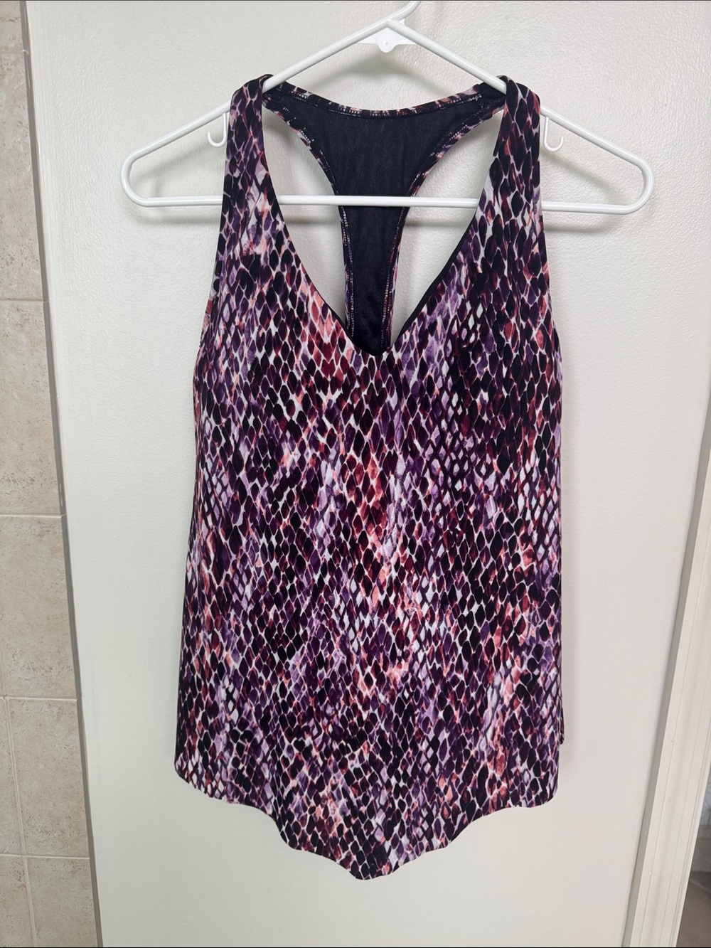 Magicsuit Purple and Pink Patterned Racerback Tankini